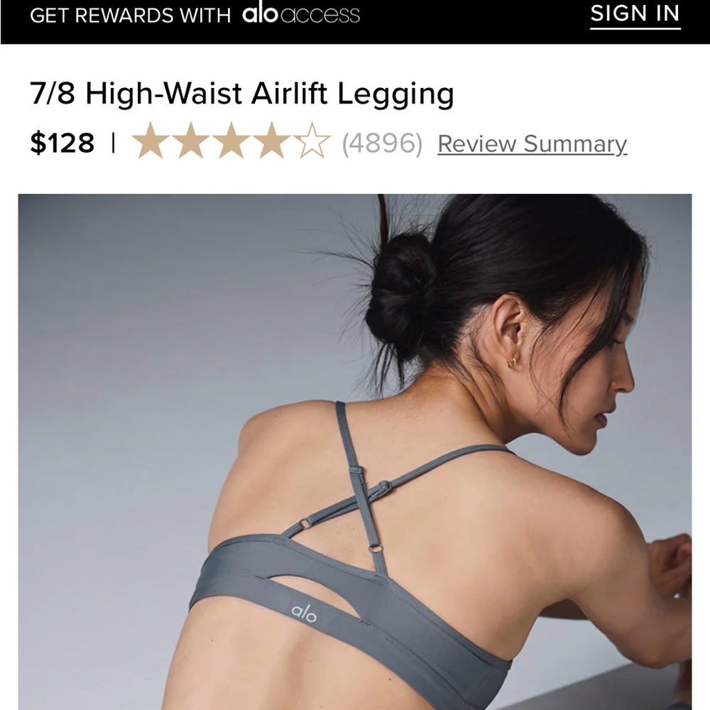 ALO Yoga Airlift Leggings - Picture 6 of 9